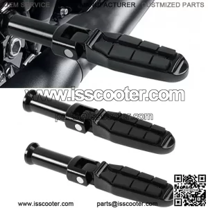 Black Rear Passenger Foot Pegs Fit For Harley Softail Deluxe FLDE Fat Bob 18-22 (For: Harley-Davidson)