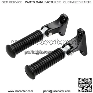 Black Rear Passenger Foot Pegs Fit For Harley Touring Road King Glide 1993-2023 (For: Harley-Davidson)