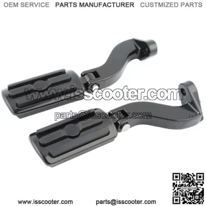 Black Rear Passenger Footpeg Mount Kit For Harley Road Street Glide 1993-2023 22 (For: Harley-Davidson)