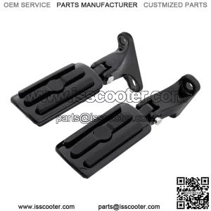 Black Rear Passenger Footpeg Pegs Mount Fit For Harley Touring Road King 93-23 (For: Harley-Davidson)