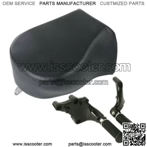 Black Rear Passenger Seat & Footpeg Pegs Fit For Harley Sportster 883 1200 14-15 (For: Harley-Davidson)