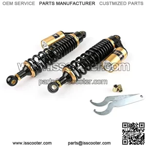 MAD HORNETS Motorcycle 14.75 Inch 375mm Rear Shocks Absorber For Ya-maha Banshee ATV Black&Gold