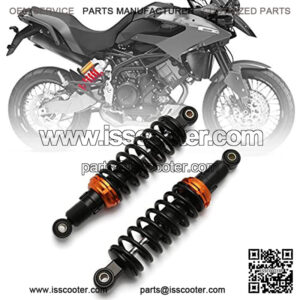 11" 280mm Motorcycle Universal Springs Suspension Adjustable Rear Shock Absorbers For Honda Kawasaki Suzuki Yamaha Ducati Aprilia Triumph Benelli Scooter (Black/Orange)