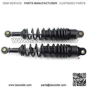 2pcs 340MM Motorcycle Rear Air Shock Absorber Rear Suspension Suspension Universal Adjustable Fits for Honda Yamaha Suzuki Kawasaki Scooter ATV UTV Dirt Street Bike, Round End