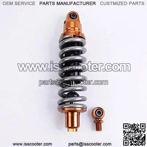 1 Piece Shock Absorber Rear Suspension 360mm 14.2 inches Round Ends Motorcycle Replacement Universal for Scooter Atv Quad Dirt Sport Bike Go Kart Suzuki Kawasaki Yamaha Grey