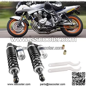 13.5Inch 340mm Motorcycle Shock Absorbers Rear Suspension Universal Compatible with Honda Suzuki Kawasaki Yamaha Street Bike ATV