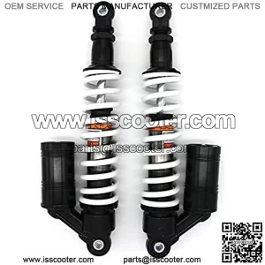 2pcs Motorcycle Rear Air Shock 350mm 13.7Inch Absorbers Universal Fit For Go Kart ATV Quad Dirt Sport Bikes