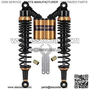 Pair Universal 360mm 540LBS Motorcycle Air Shock Absorbers Rear Suspension Fit for ATV Scooter Dirt Pit Street Bike Shock Absorbers Motorcycle Shock Absorber