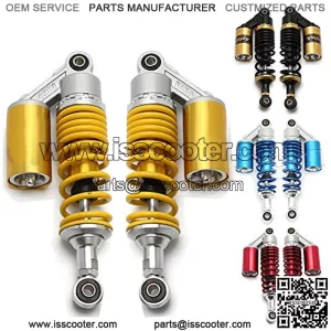 Spring Assemblies Motorcycle Shocks Universal 280mm 11" Eye Diameter 12mm 10mm Motorcycle Air Shock Absorber Rear Suspension Motor Scooter ATV D30 (Color : M99 15 1)