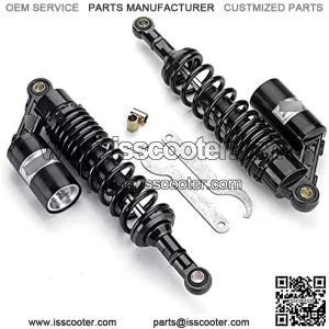 Motorcycle Air Shock Pair Universal 280/320/340/360mm Motorcycle Air Shock Absorbers Rear Suspension for ATV Scooter Dirt Pit Street Bike Motorcycle Rear Damping (Color : 320mm Black)