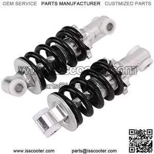 Amortiguador de choque de bicicleta, 2 piezas de 400 libras de carga, 4.9 pulgadas, amortiguador de motocicleta ajustable de alta dureza para scooter elctrico de 47 cc 49 cc Super Minimoto