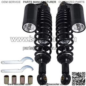2 pack Rear Shock Absorbers Fits for Honda Yamaha for most 150cc-750cc Sport bikes and Dirt Bikes, Go-kart and Moped Quad