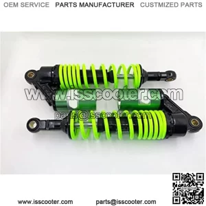 340mm 13.38 inch 7mm Spring Universal Motorcycle Air Shock Absorber Rear Suspension ATV Quad Scooter Dirt Bike For 50cc 75cc 90cc 125cc 150cc 250cc 300cc Green