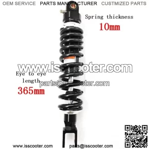 365mm 14.37 inch 10mm Spring Universal Motorbike Air Shock Absorber Rear Suspension ATV Quad Scooter Dirt Bike Fork U Type Head