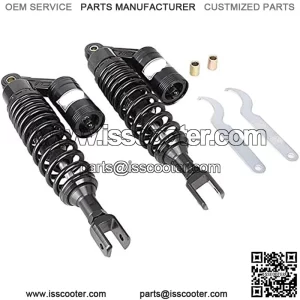 320mm Pair Rear Motorcycle Shock Absorbers Suspension Eye to Clevis Universal for Kawasaki Honda Yamaha Suzuki Black