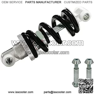 Coil Spring Bike Rear Shock Absorber 125mm Damping Spring Adjustments Accessories Mountain Bike Rear Shock