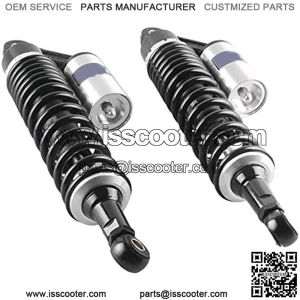 1 Pair Adjustable 375mm Motorcycle Air Shock Absorbers Replacement for Honda Suzuki Yamaha ATV Go Kart Quad Dirt Sport Bikes