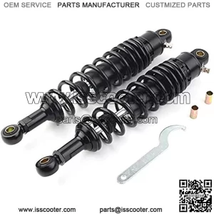 Pair 320MM Motorcycle Rear Shocks Absorbers Suspension Universal Fits for Honda Yamaha Suzuki Scooter ATV UTV Dirt Street Bike, Round End