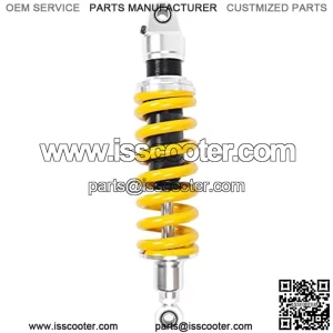 1 Piece Shock Absorber 350mm 13.8 inches Round Ends Motorcycle Replacement Universal for Scooter Atv Quad Dirt Sport Bike Go Kart Suzuki Yamaha Yellow