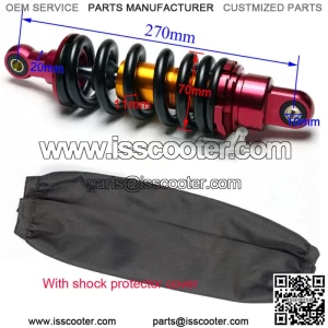 10.6" 270mm Rear Shock Absorber Dirt Pit Bike Motorcycle ATV 110cc 125cc 800lbs