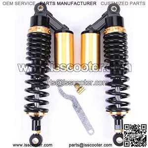 Motorcycle Air Shock Absorbers Universal Fit for Honda Suzuki Yamaha Kawasaki ATV Go Kart Quad Dirt Sport Bikes Golden (320mm)