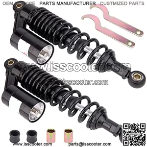 Motorcycle Rear Shock Absorber 320mm Universal Motorcycle Air Shocks Compatible with Yamaha ATV Go Kart Scooter Honda Kawasaki Suzuki Dirt Sport Bike 125cc 110cc, 320mm Motorcycle Shocks (Black)