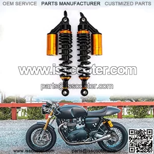 2pcs 320mm motorcycle universal shock absorber, adjustable air reservoir, Load 440 lbs/200kg, Fit for Honda Suzuki Yamaha Kawasaki ATV to go-kart four dirty sports bike Amoy ATV 125 repair car