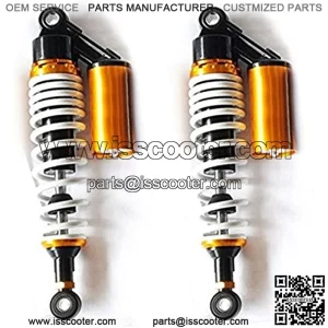 Absorber Suspension Spring Scooter 320mm 340mm 360mm Universal Shock Absorbers Fit For Yamaha/ Fit For Suzuki/ Fit For Kawasaki/Dirt bikes/ Gokart/ATV/Motorcycles and Quad,Motorcycle air shock absorbe