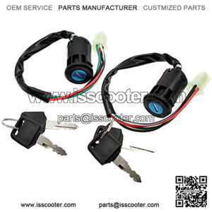 2pcs 4 Wire Universal Ignition Key Switch for Quad ATV 50cc 70cc 90cc 110cc 125cc Dirt Bike Scooter Pocket Bikes