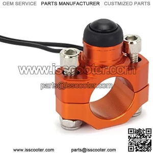 Motorcycle Ignition Kill Start Switch Engine Push Button Universal For 7/8" Handlebar EXC EXCF XC XCF XCW XCFW SX SXF ATV Dirt Pit Bike Go Kart Snowmobile - Orange