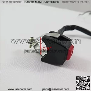 SMT-Universal Red 7/8" Handlebar Starter/Kill Cut Off Stop Switch Push Button Compatible With Motorcycles ATVs Scooters Snowmobiles [B01M3RRNLA]