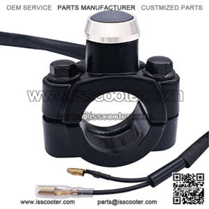 12V Motorcycle Handlebar Push Switch Engine Stop Start Kill Switch 7/8inch 22mm with Mounting Backplate for ATV,Dirt Pit Bike,Scooter,Quad Switch K-035-ZS