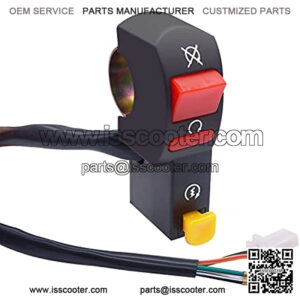 12V Motorcycle Start/Kill Push Switch Handlebar ON/Off Switch 7/8" 22mm for Motorcycle Scooter Pit Dirt Bike K-F005