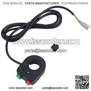 2 in 1 Motorcycle Horn Headlight Switch Handlebar Grip Control Button for Electric Bike Scooter