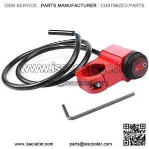 7/8 Aluminium Alloy Motorcycle Handlebar Headlight Switch Waterproof On/Off Fog Spot light Switch for 12V Motorcycles,Motorbike,ATVs,Scooter,Snowmobiles Fits 7/8" Handlebars (22mm)