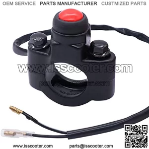 22mm 7/8" Motorcycle ATV Engine Stop Start/Kill Momentary Button Switch for Electric Motorcycle Scooter Dirt Pit Bike Modification Universal Parts with Mounting Backplate F007