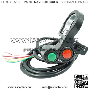 Universal Aluminum Motorcycle ATV Switch Handlebar control switch with Turn Signal Headlight Horn Function for 7/8" 22mm Handlebar 3in1 Head/Turn Signal Light/Horn ON-OFF Switch Button