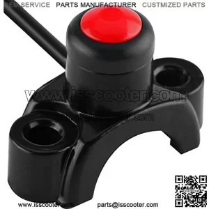 Motorcycle ATV 7/8" Handlebar Control Switch, Universal Handlebars Mount Engine Start Stop Kill Button Switch for Pit Dirt Bike ATV Quad(B)