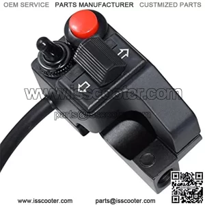 Aluminum Alloy Left Motorcycle 7/8" Handlebar Mount Horn Beam Winker Turn Signal Blinker Push Button Motorbike Switches