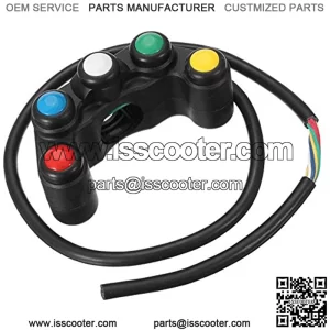 Grow0606 22mm Handlebar Switches Assembly 5 button Array for ATV Motorcycle Race Bikes