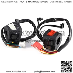 Motorcycle Handlebar Horn Turn Signal Light Control Switch Universal Handlebar Mount Switches1Pair Left Side and Right Side