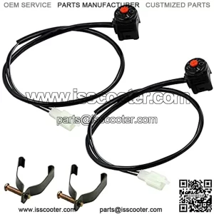 Universal Motorcycle Kill Stop Switch Horn Button Motorbike Switch Handlebar for ATV Dirt Bike 7/8inch 22mm (Pack of 2)