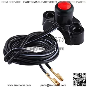 Universal Motorcycle ATV 7/8" Handlebars Mount Engine Start Stop Kill Button Switch for Pit Dirt Bike ATV Quad(Type B)