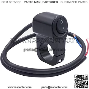 12v Motorcycle ATV Handlebar Push Button Switch O/I Aluminum Alloy Control Switch with 50cm Connect Line