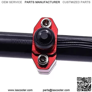 Universal 7/8" Motorcycle Handlebar Switch,22mm Aluminium Motorcycle Engine Stop Start Kill Switch Button Waterproof for Pit Dirt Bike ATV Quad(Red)