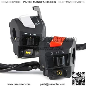 Handle Combination Switch 2X Universal 7/8" Motorcycle Handlebar Horn Turn Signal Light Control Switch for Kawasaki for Yamaha