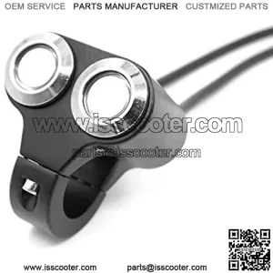 Motorcycle Handlebar Switch,MoreChioce 12V Double Control Button Switch Brake Switch Handlebar Headlight Switch On/Off Self-locking Switch for Motorcycle ATV Scooters Fit for 22mm Handlebars
