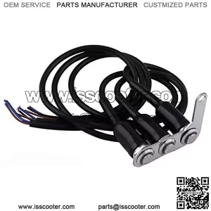 22mm/7/8 Inch Handlebar Button Switch,MoreChioce 12V Horn Switch Headlight Fog Light Control Button Switch 3 Buttons Handlebar Adjustable Mount for Motorcycle Electromobile ATV Scooters