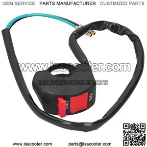 Handlebar Headlight Switch for ATV UTV Scooter 7/8in, Motorcycle Handlebar Light Switch ON OFF Button Waterproof