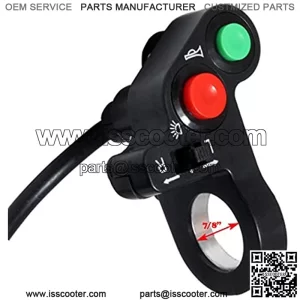 Motorcycle Turn Signal Light Horn 12v DC Switch Offroad On/Off for 7/8" Handlebar Dual Sport Dirt Bike Scooter Electrombile Modify Spotlight Cruiser Motocross Electrical Moped